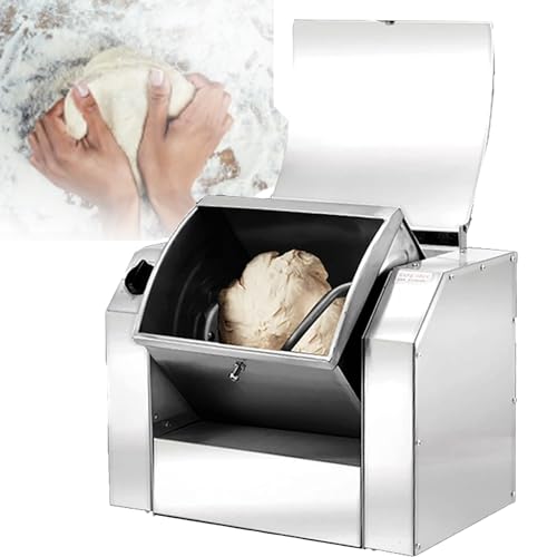 Amasadora profesional de pie, de acero inoxidable, para pizza, con capacidad de 25 kg e inclinación de 90 grados, ideal para escuelas y panaderías Amasadora profesional de pie, de acero inoxidable, para pizza, con capacidad de 25 kg e inclinación de 90 grados, ideal para escuelas y panaderías