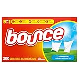 Bounce Dryer Sheets, Outdoor Fresh Scent Fabric Softener Sheets, 200 Count