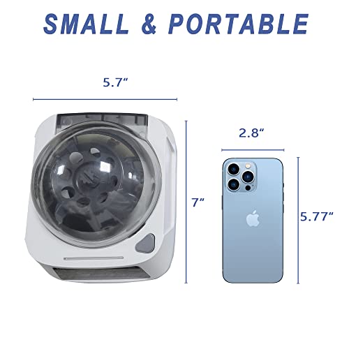 Lachoi Mini Lab Centrifuge Machine 1000-10000Rpm Adjustable Time Lcd Digital Mini Microcentrifuge Scientific Mini Centrifuge Benchtop With 2 Rotors For 8×0.2/0.5/1.5/2Ml Tubes&2×8×0.2Ml Pcr Strips #TOP1