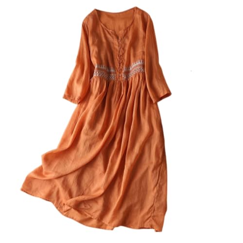 Robe d'été en lin fluide finie la chaleur étouffante avec ce style bohème
