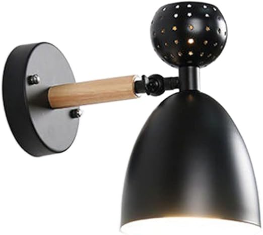 SHUANGZ Nordic Slaapkamer Nachtkastje Wandlamp Blakerverlichting E27 Basis Houten Wandlamp Wandkandelaar Verlichtingsarmatuur Creatieve Eetkamer Woonkamer Achtergrond Muur Gangpad Balkon Lamp