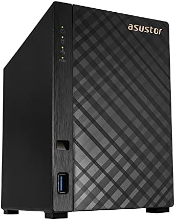 Asustor Drivestor 2 AS1102T - 2 Bay NAS, 1.4GHz Quad Core, Single 2.5GbE Port, 1GB RAM DDR4, Network Attached Storage, Personal Private Cloud (Diskless)