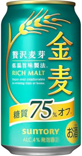 ■サントリー 金麦 糖質75%オフ 350ml 24本 3,378円