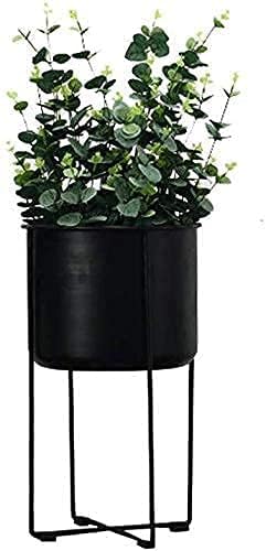 Flower Pot Holder Plant Stand Metal Iron Art Plant Stand Garden Patio Bonsai Storage Shelves for Indoors Outdoor Home Garden Kitchen Decor - White JB-Tong