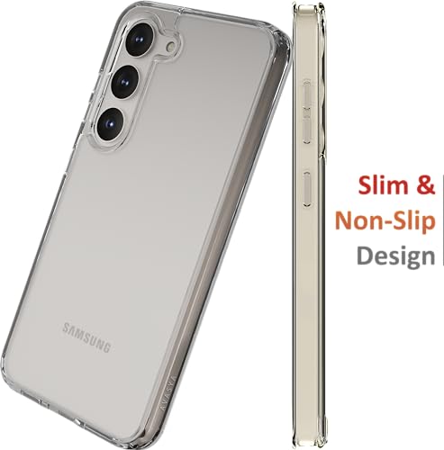 Image of TPU Case For Samsung Galaxy S23 Plus,[Anti-Yellowing Technology] [Military Grade Drop Protection] Shockproof Slim Hybrid Phone Case For Samsung Galaxy S23 Plus 5G-Crystal Clear