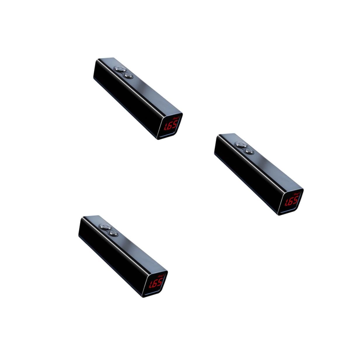 Gadpiparty 3 Piezas Pluma de Detección de Fluorescentes con Luz Uv Portátil para Verificación de Billetes y Detección de Manchas Cuerpo de Resistente y Negro