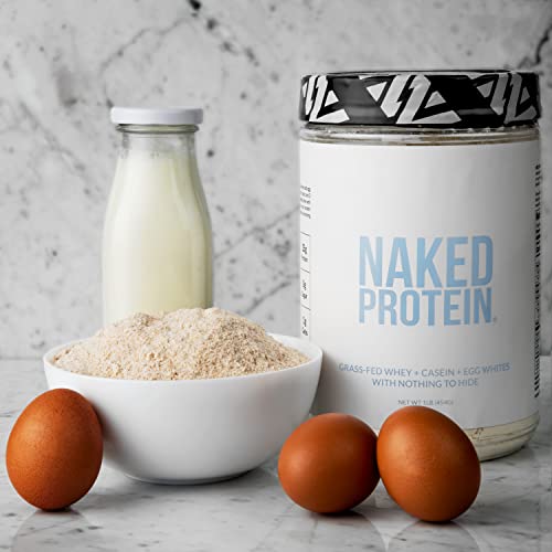 Naked Protein Powder Blend - Whey, Casein and Egg Protein, Only 4 Ingredients, Non-GMO, No Soy, Gluten Free, No Artificial Sweeteners, Flavors Or Colors, Keto and Paleo Friendly - 3 LB - Image 6