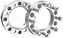 1.5 inch Wheel Spacer 8x6.5 for 1994-2011 Dodge Ram 2500/3500 Ford 1988-1996 F250 | 1992-1997 F350 | 1992-2019 E150 E250 E350 Econoline, 2PCS 8x165.1 Wheel Adapter Hub Bore 126.15mm with 9/16-18 Studs