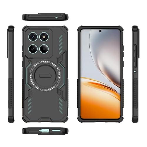 Image of Back Cover Case for Motorola Moto Edge 60 5G | 360 Protection Mobile Phone Case Mag-Safe | Motorola Edge 60 Back Cover | Moto Edge 60 Back Cover 5+G - Black TPU+PC