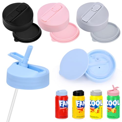 KIJISU Can Lids with Straw