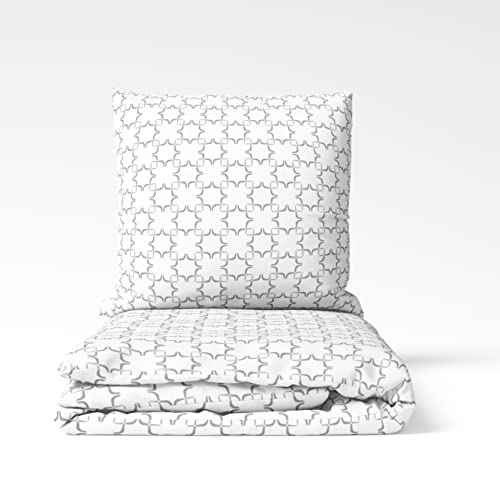 ROSE BELLA Set copripiumino satinato 100% cotone