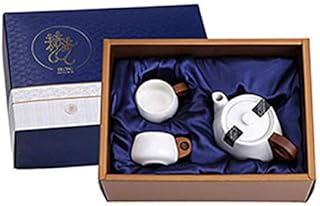 【国内正規品】宜龍 白・居易　磁器ティーセット（茶壺1＋茶杯2） 中国茶用 化粧箱入