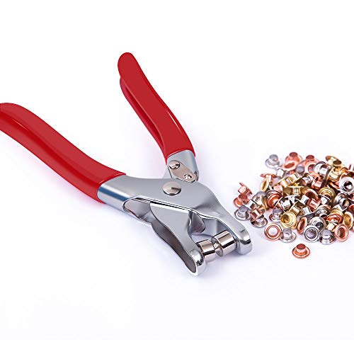 Eyelet Setting Pliers NEU MASTER 5/32 inch Grommet，Hole Punches from 5/64" to 3/16"
