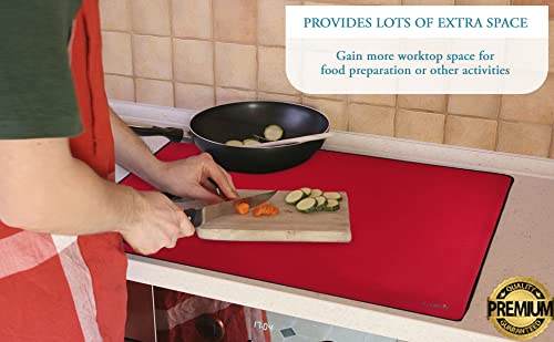 image for Larsic Stove Cover - Protects Electric Stove Washer Dryer Top. Anti-Sl