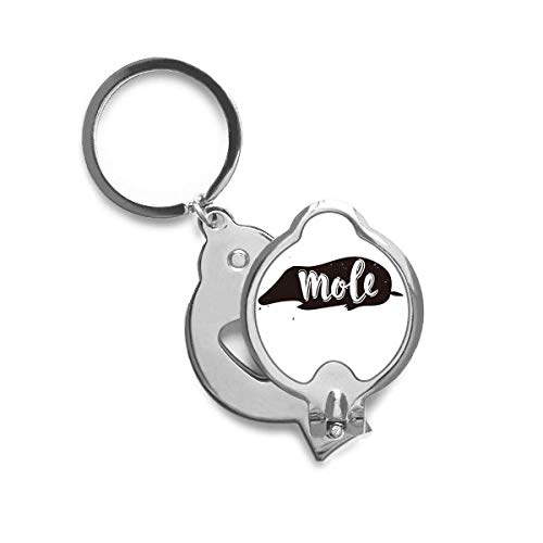 Trimmer mole noir et blanc coupe-ongles de précision en acier robuste