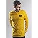 Caterpillar Trademark Banner Long Sleeve Tee Shirts for Men with Center Back Neck Wire Management Loop and Cat Workwear Logo - Dark Marine, XX-Large