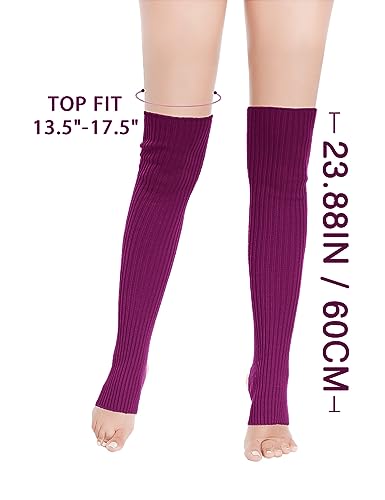 Image of v28 Women's Neon Knit Leg Warmer for 80s Party Dance Sports Yoga