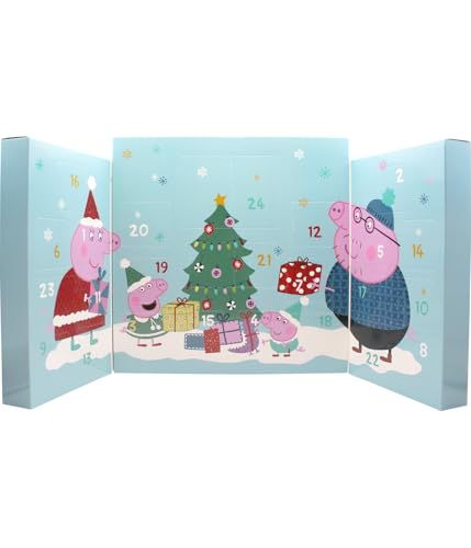 Peppa Pig Adventskalender mit Schmuck und Haarschmuck - 28x7x28 cm