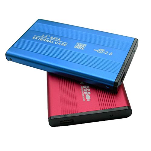 Caja externa para disco 2.5 pulg USB 2.0 a SATA aluminio miniatura 3