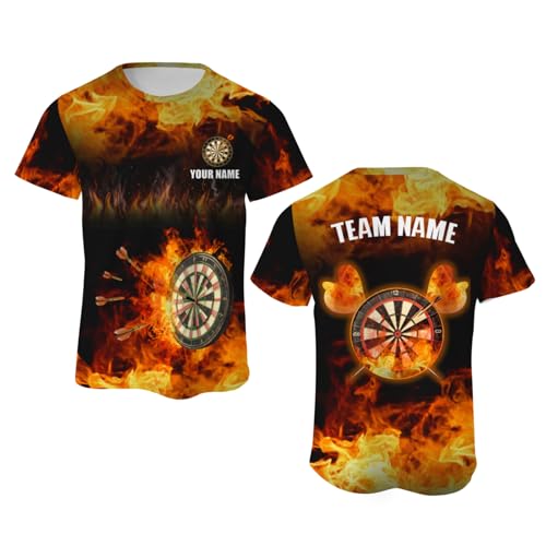 Custom Dart Shirts 3D Dartboard T-Shirts with Name Personalized Darts Jerseys for Men Women3
