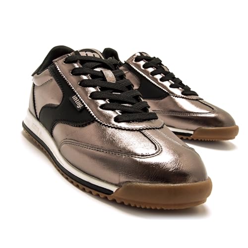 Mtng Para Mujer. 60858 Zapatillas Olympic Bronce (38), Tela, Plano, Cordones, Casual - 6