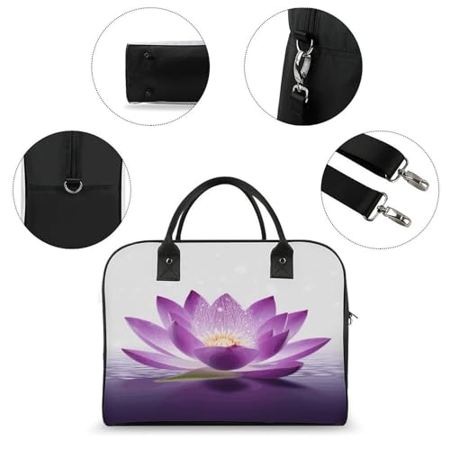 Maletín ligero morado para laptop unisex miniatura 6