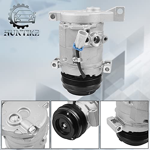 Huntike 25891792 Air Conditioning Compressor w/Clutch Compatible with Chevy GMC Cadillac Vehicles Part# 15-20941 A/C Compressor