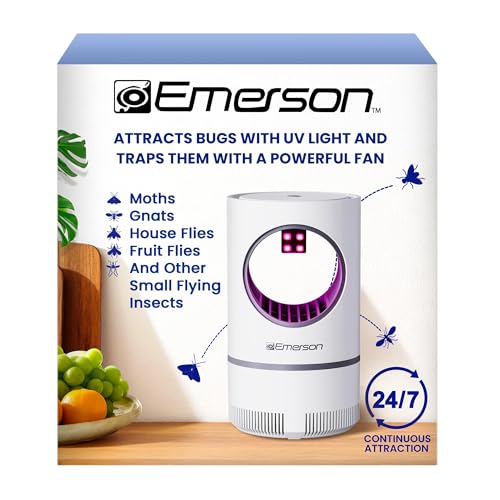 Emerson ITM8110 Indoor Portable Flying Bug Catcher with UV LED