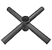 1000LED Quad 90 Degree Horizontal Tenon Adapter, Quad Spoke Bracket for 2.5 Inch Round Pole, Lighting Mounted Accessories for LED Shoebox Parking Lot Light, Street Light