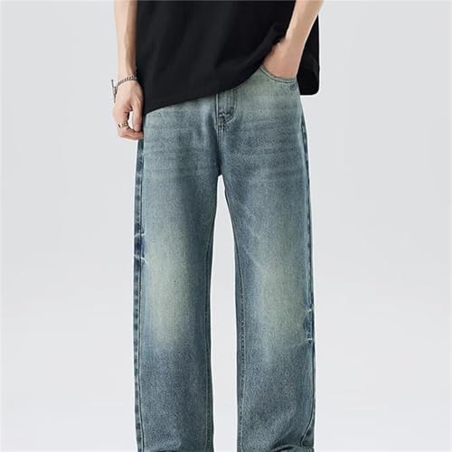 Men's Spring Fall Jeans – Straight Leg Loose Denim Pants, Retro Fashion Casual Streetwear2