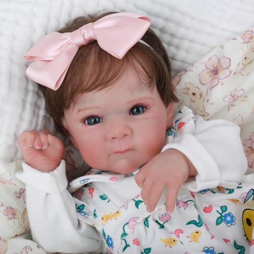 Muñeca Reborn Realista de 18 Pulgadas para Niñas miniatura 3