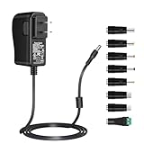 Picture of Security-01 5V 1A DC Power Supply Adapter,AC 100V-240V to DC 5 Volt 1Amp Power Cord for CCTV Camera,Router,Type-C,USB with 8 Tips,UL Listed