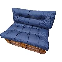 Set Aus 4 Palettenkissen – Wasserdicht, UV-beständig, Maße 120x80 Cm & Mehr, Aus Baumwolle & Polyurethanschaum