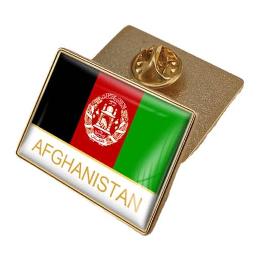 Broche de la bandera de Afganistán pin de solapa para insignias del mundo