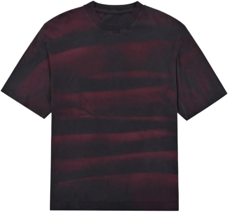 HBJWOV American Street Dropped Shoulders T-Shirt Vintage Cotton Round Neck Short Sleeves Outdoor Sports Breathable Quick Drying Vest(White-Dinosaur Doodle4,Large)