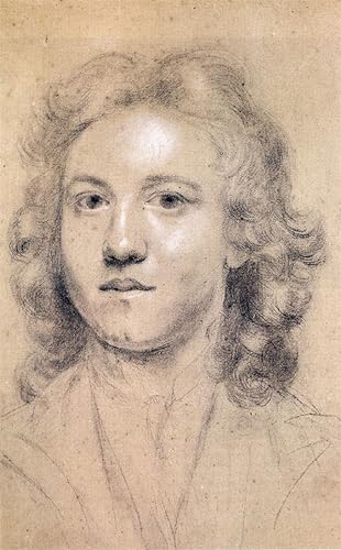 WYKUJMYTO Pinturas Famosas Póster en Lienzo Impresión de Arte Lienzo Retrato del artista de diecisiete años Joshua Reynolds para la Decoración de la Sala de Estar 60x90cm