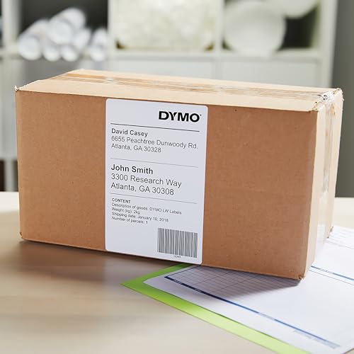 DYMO Original LabelWriter Versandetiketten (Extragroß) für LabelWriter 5XL/4XL-Etikettendrucker | 104 mm x 159 mm | Rolle mit 220 Etiketten | selbstklebend | für LabelWriter Beschriftungsgerät