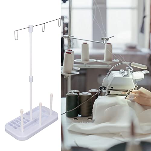 Image of HEEPDD Thread Stand Holder for Sewing Machines 3 Spool Capacity Thread Organizer Prevents 50% Less Clutter Embroidery Project Setup and Quick Thread Changes