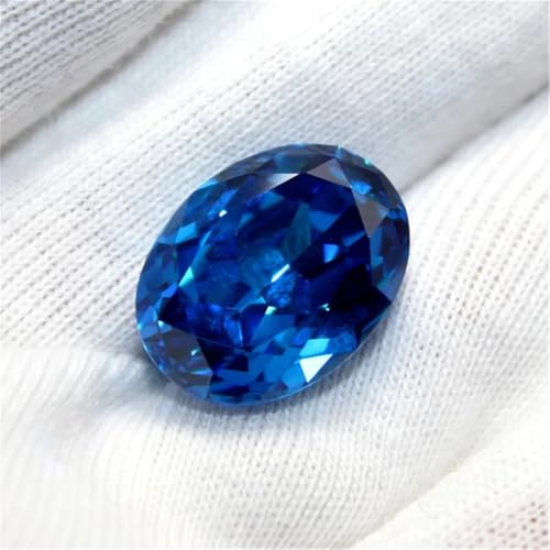 Saphir bleu clair de forme œuf, une gemme de prestige facettée pour joaillerie fine - 2