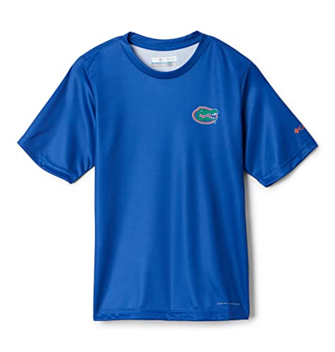 Image of Columbia Kids' Collegiate Terminal Tackle Short Sleeve Shirt
