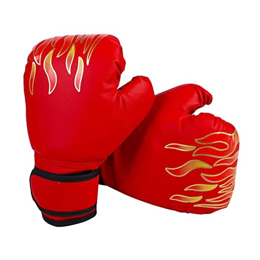 Hwtcjx Boxhandschuhe für Männer und Frauen, Boxing Gloves, PU Boxhandschuhe, Kickboxhandschuhe für Kampfsport, MMA, Sparring, Muay Thai, Boxen (10 oz, Rot)