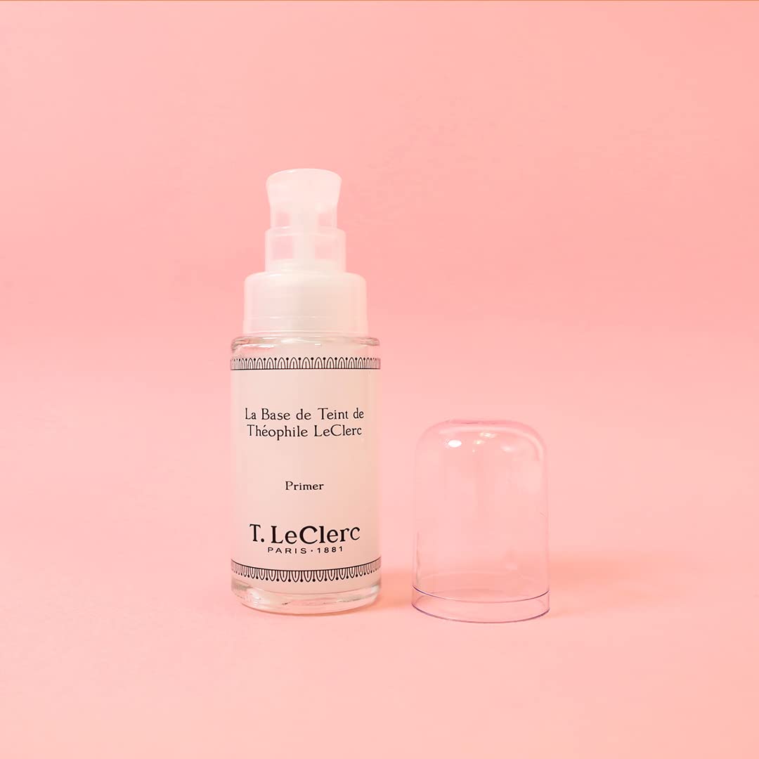 T.LeClerc Base de Teint Matifiante Longue Tenue 30 ml – Primer - Lisse le grain de peau, floute les pores, sans silicone – Fini mat naturel & hydratation – Tous types de peau - Fabriqué en France