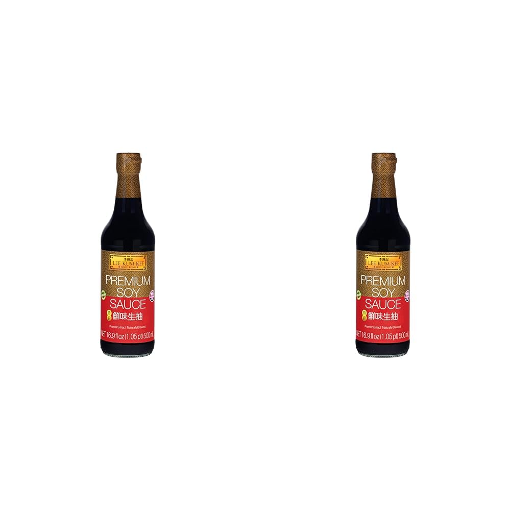 Lee Kum Kee Helle Sojasauce Premium – Würzsauce auf Sojabasis – 1 x 500 ml (Packung mit 2)
