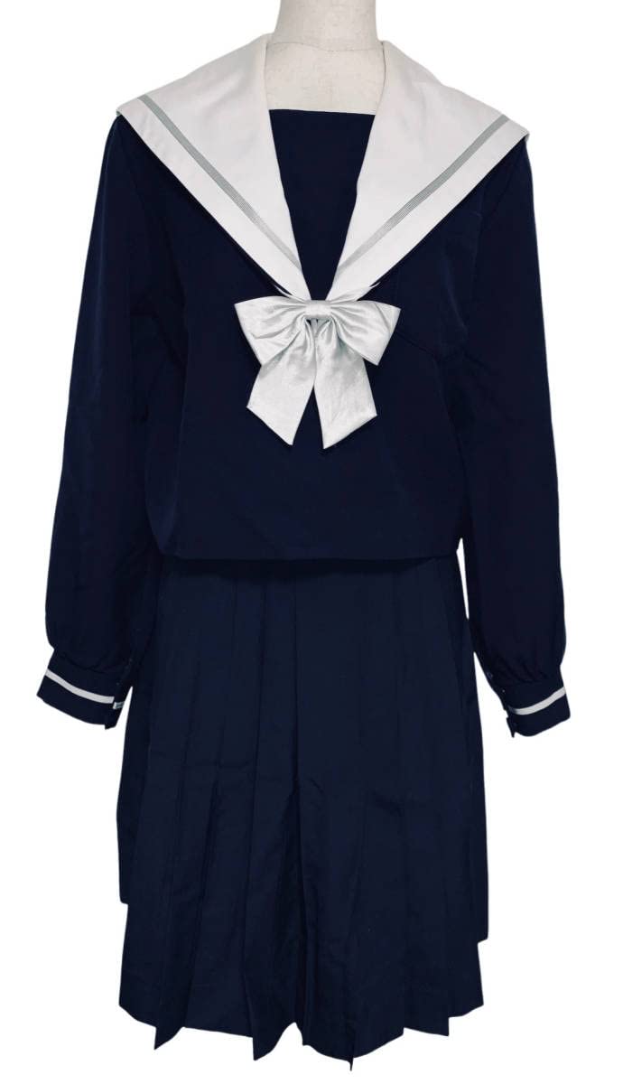 知立高校 セーラー服 冬服 中間服 冬スカート リボン2個