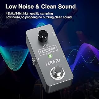 LEKATO Guitar Looper Loop Pedal Station Unlimited Overdubs Pédale d’effet de boucle de guitare avec 5 minutes de temps d’enregistrement Looper pour guitare électrique basse - Les Beatles, Paul McCartney, John Lennon, RIngo Starr, George Harrison LEKATO Guitar Looper Loop Pedal Station Unlimited Overdubs Pédale d'effet de boucle de guitare avec 5 minutes de temps d'enregistrement Looper pour guitare électrique basse – Image 6