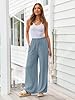 LILLUSORY Linen Wide Leg Pants Womens Palazzo Flow... #1