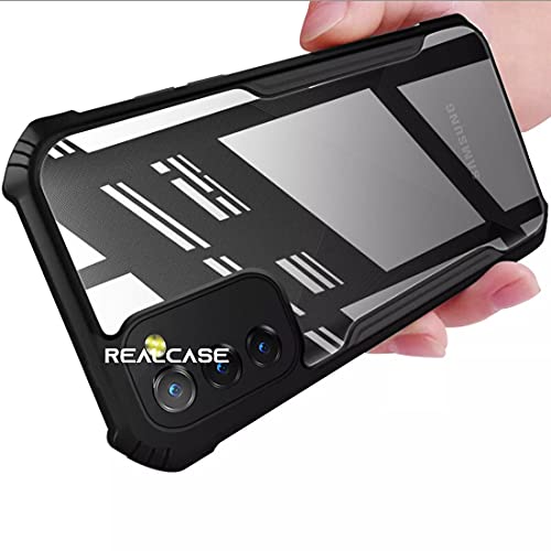 REALCASE Samsung M02s | F02s | A02s Back Cover Case Shockproof Bumper Crystal Clear | 360 Degree Protection TPU+PC | Camera Protection | Acrylic Transparent Eagle Cover for Samsung Galaxy M02s | F02s | A02s (X Black) (B08VGRYN36) Amazon Price History, Amazon Price Tracker