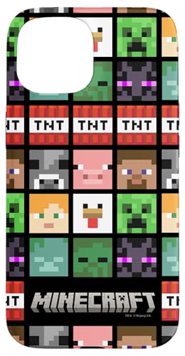 Minecraft Group Shot Faces Collage Case for iPhone 15