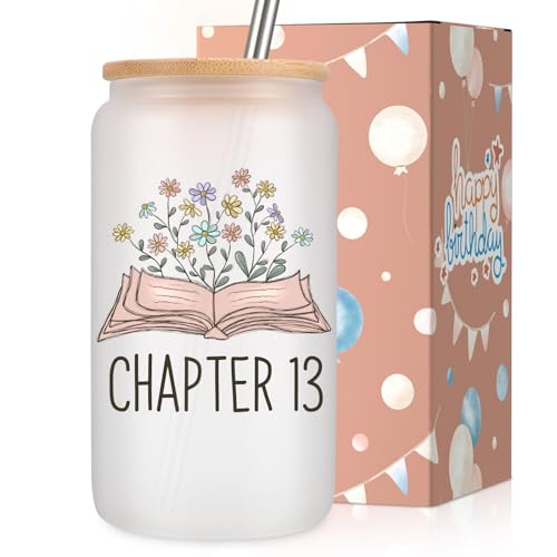 Coolife Glass Cup, 13th Birthday Gifts for Girls, 13 Year Old Girl Gifts