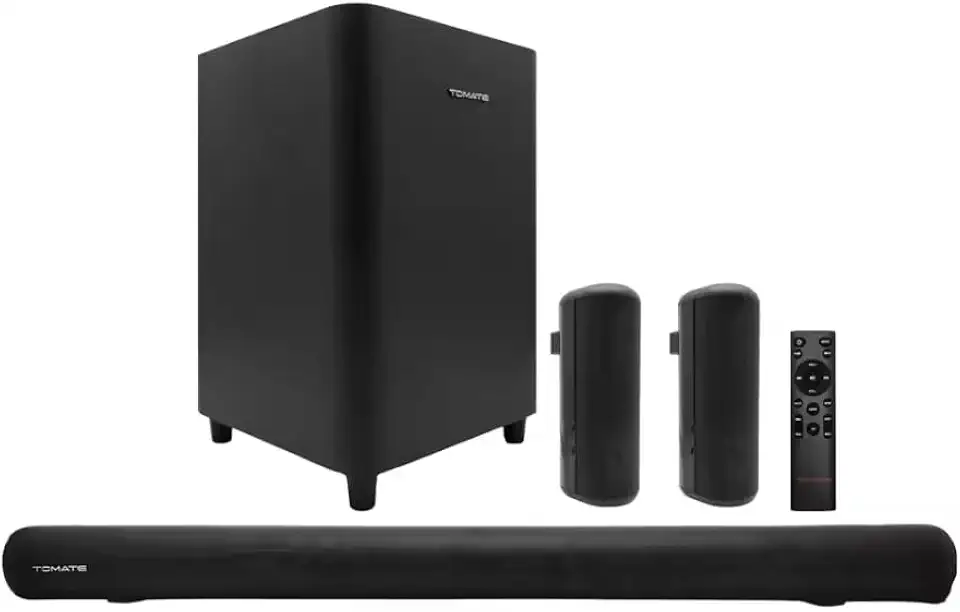 Soundbar Tomate 280W Caixa De Som Home Theater USB Aux